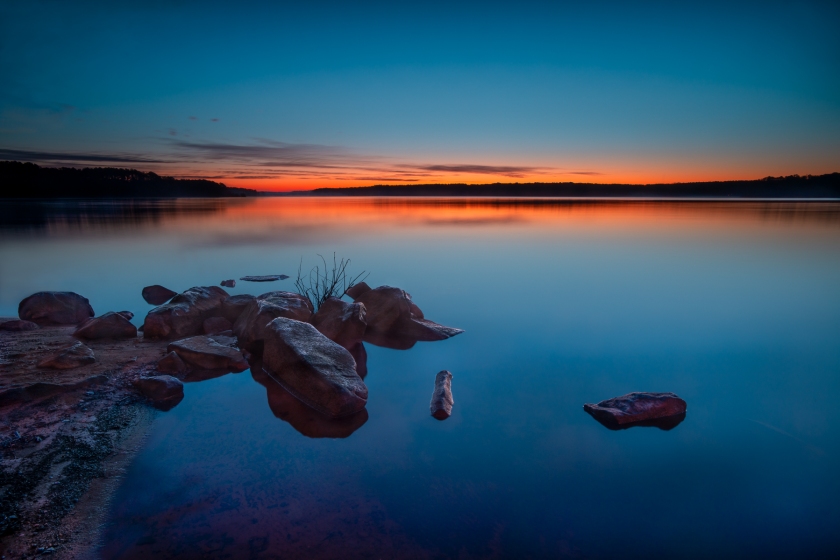 First Light at Bell's Point — Jordan Lake, NC © jj raia